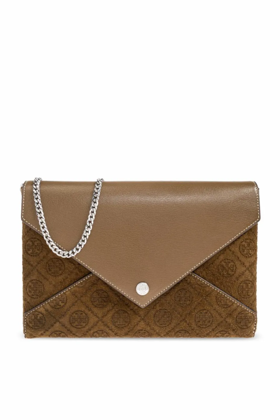 Tory Burch GREEN "T Monogram" clutch