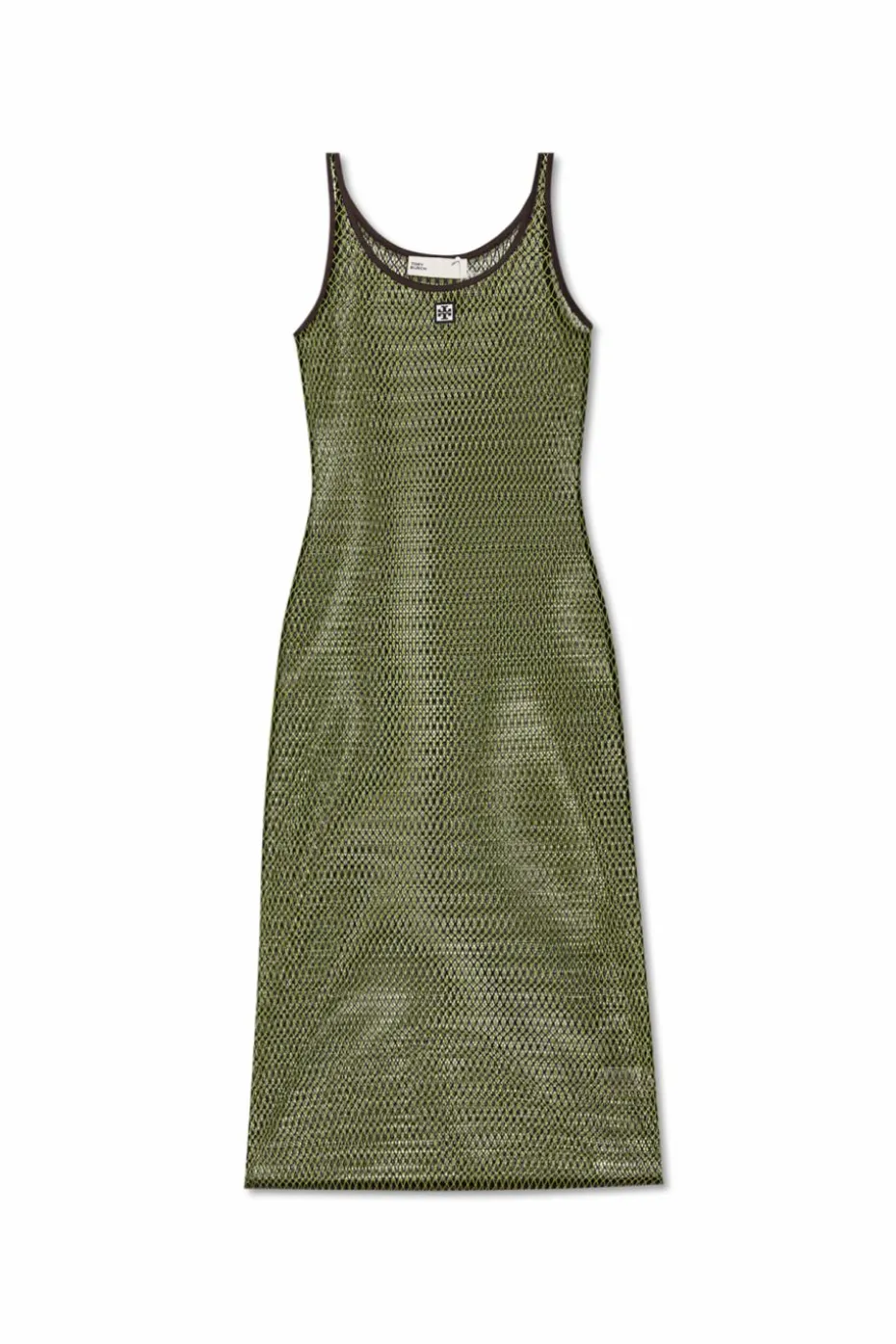 Tory Burch GREEN Transparent dress with straps