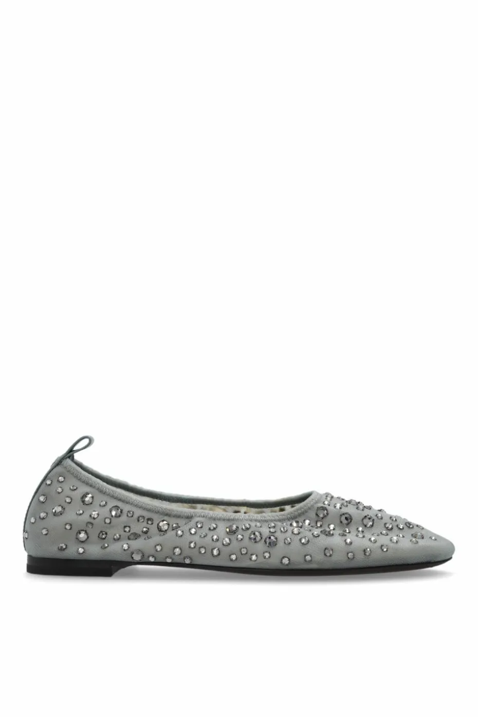 Tory Burch GREY Ballet flats with shimmering crystals