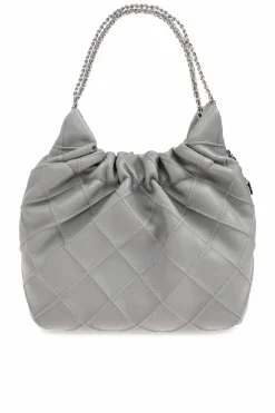 Tory Burch GREY `Fleming Mini` shoulder bag
