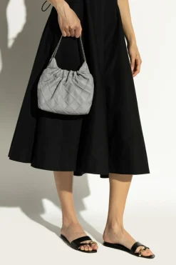 Tory Burch GREY `Fleming Mini` shoulder bag