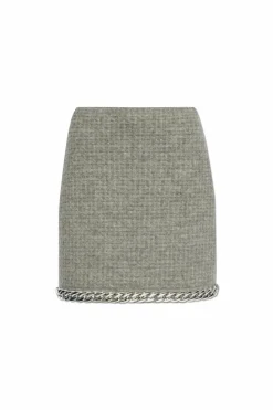 Tory Burch GREY Skirt with wool finish
