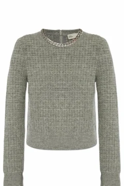 Tory Burch GREY Sweater with wool finish