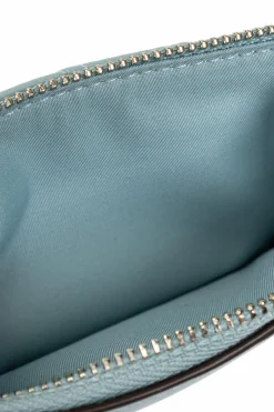 Tory Burch light blue Fleming Card Case