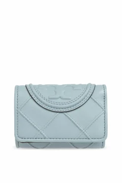 Tory Burch light blue Leather wallet Fleming
