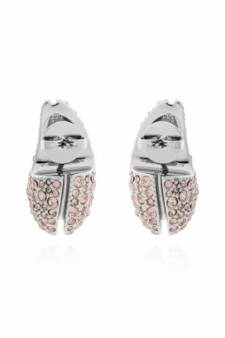 Tory Burch PINK Earrings with shimmering crystals