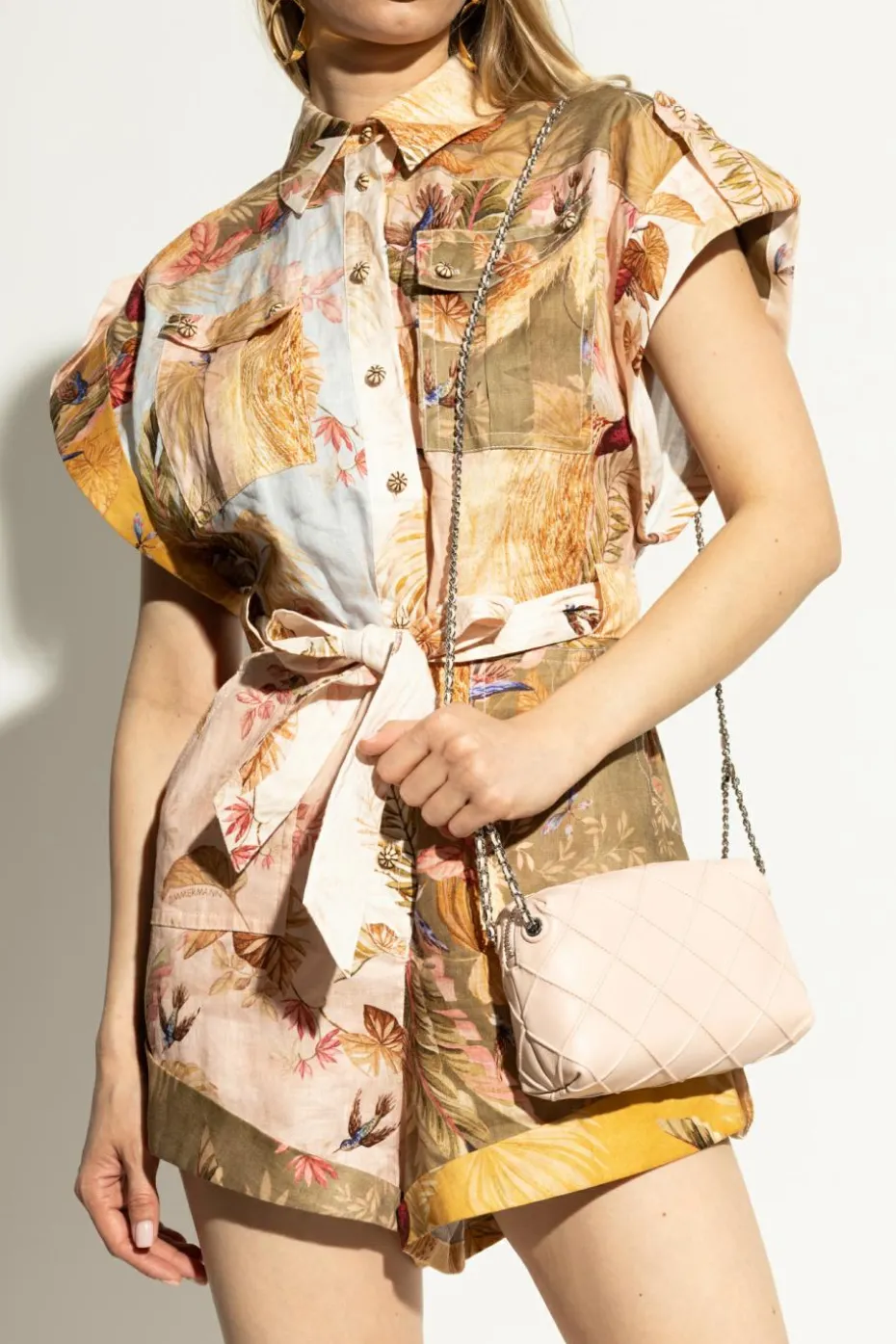 Tory Burch PINK Shoulder bag `Fleming Small`