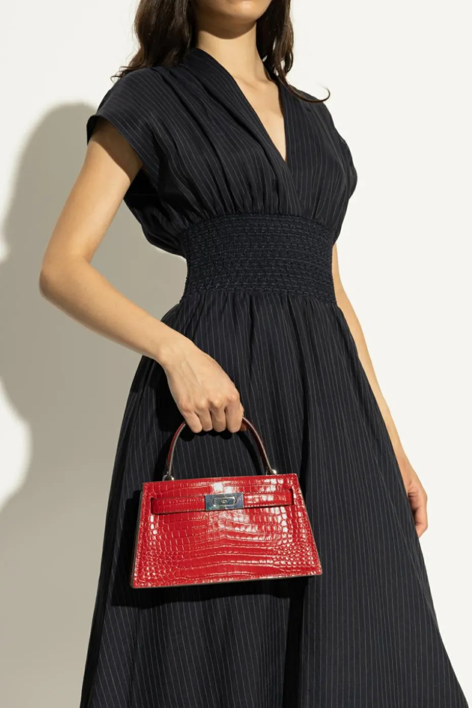 Tory Burch RED Handbag `Lee Radziwill Mini`