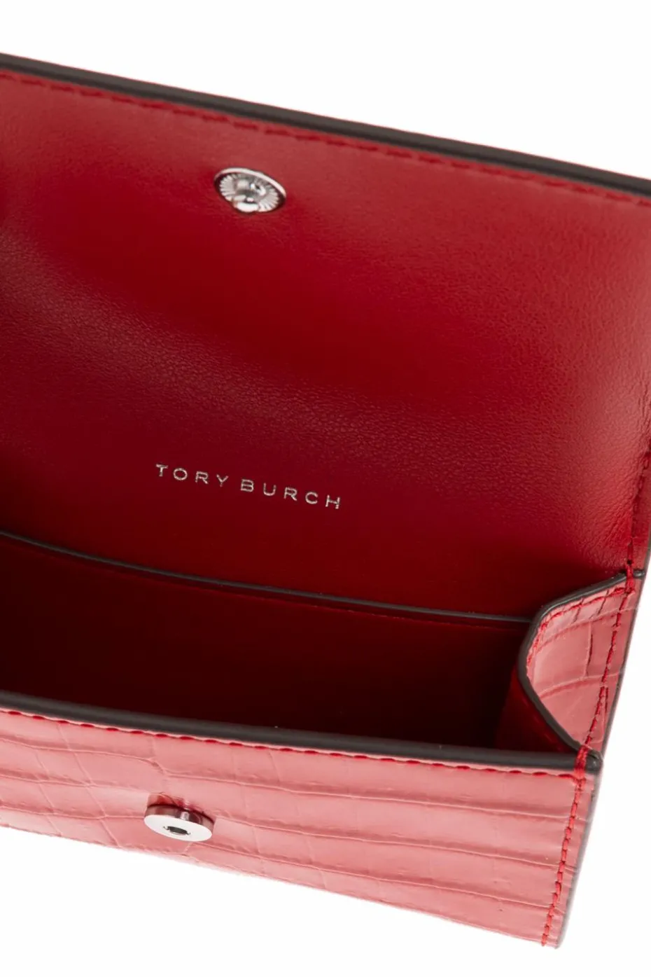 Tory Burch RED Wallet with logo