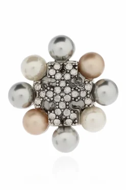 Tory Burch SILVER Brass earrings