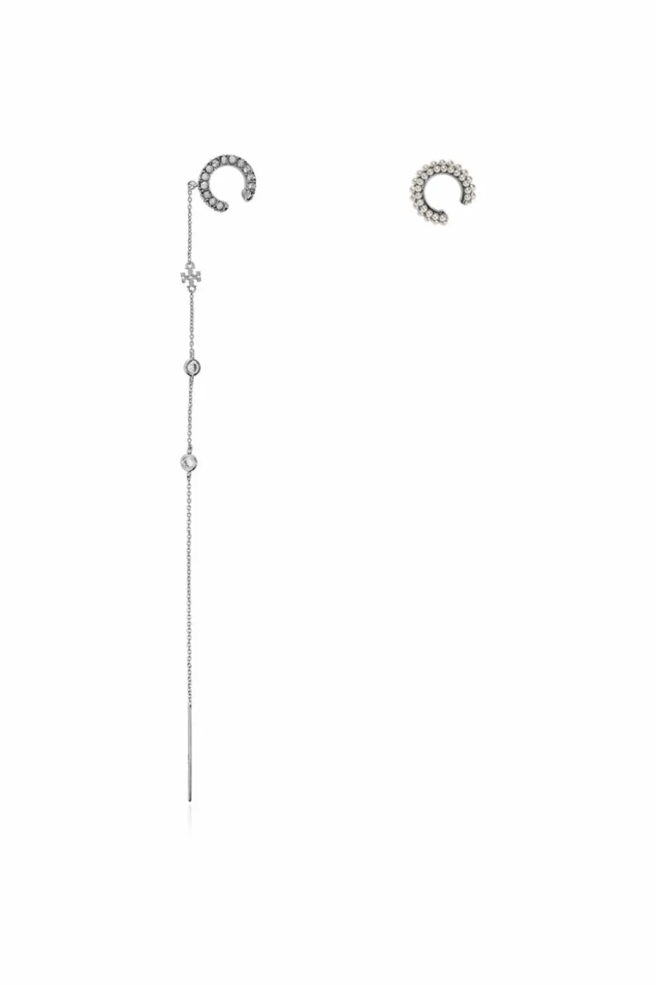 Tory Burch SILVER Brass Earrings