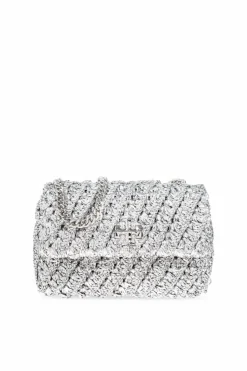 Tory Burch SILVER `Kira Small` shoulder bag