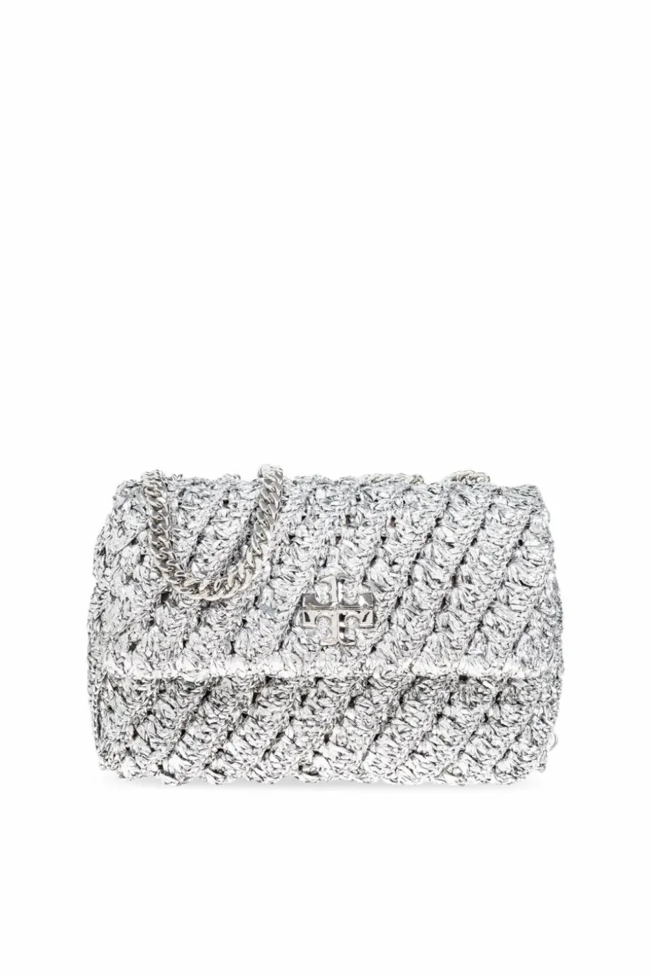 Tory Burch SILVER `Kira Small` shoulder bag