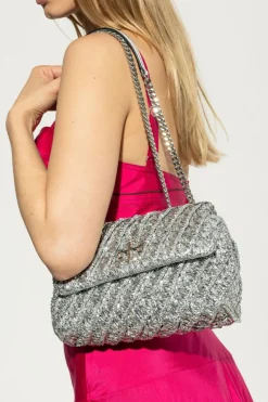 Tory Burch SILVER `Kira Small` shoulder bag