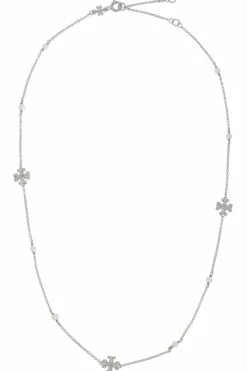 Tory Burch SILVER Necklace āKiraā