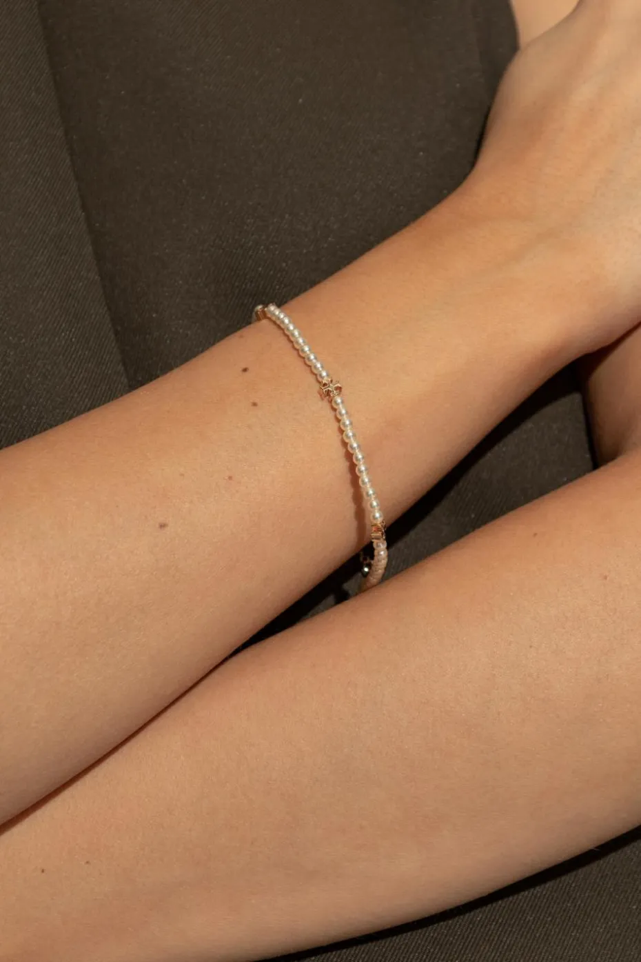 Tory Burch WHITE Bracelet with logo