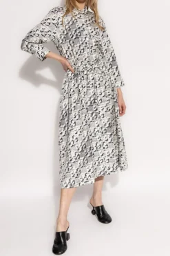Tory Burch WHITE Dress with drawstring waist.