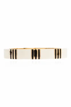 Tory Burch WHITE Enamelled bracelet