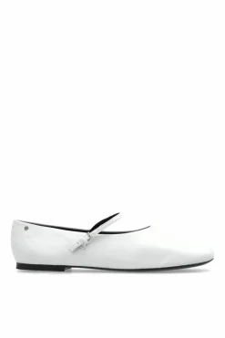 Tory Burch WHITE Leather ballet flats Mary Jane