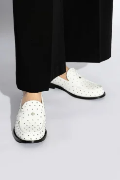 Tory Burch WHITE Shoes Lug type loafers