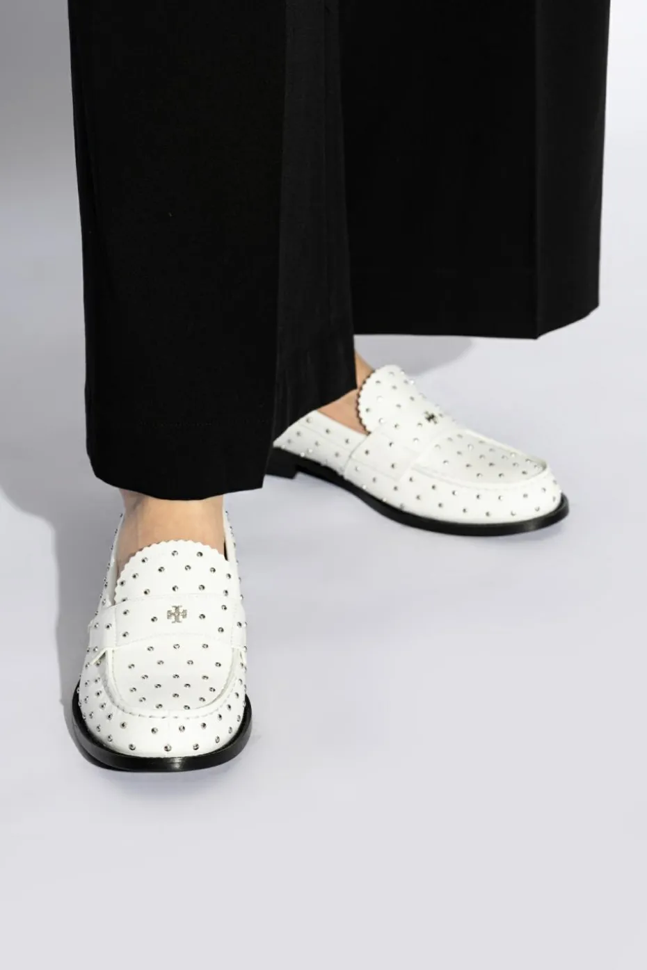 Tory Burch WHITE Shoes Lug type loafers