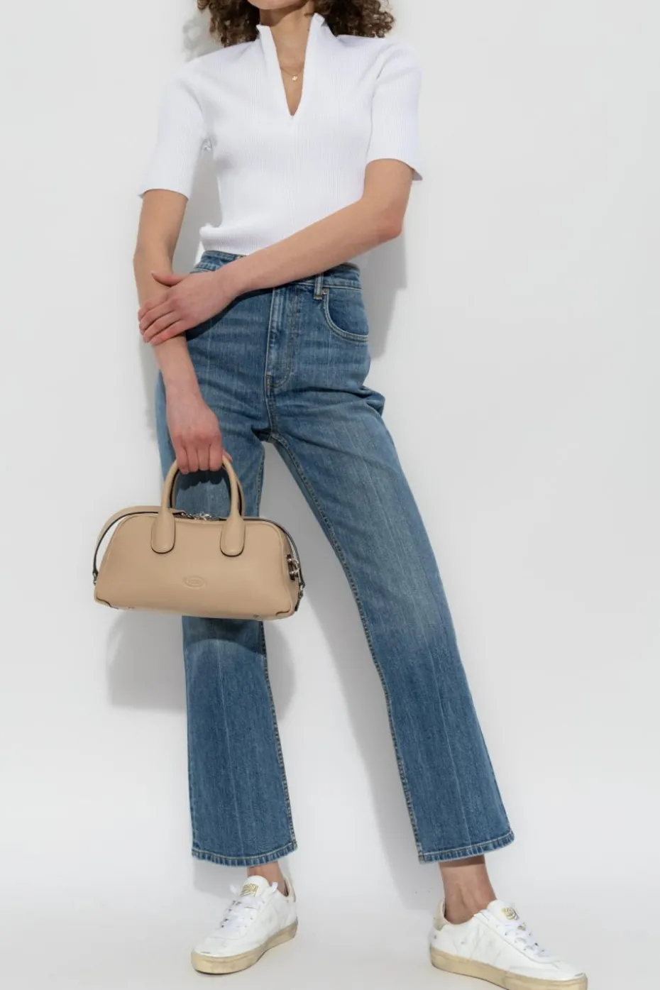 Tory Burch WHITE Short Sleeve Top