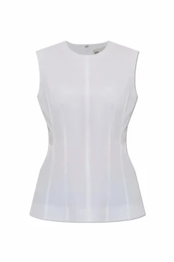 Tory Burch WHITE Sleeveless top
