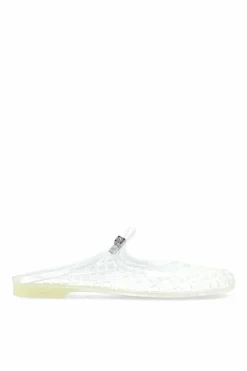 Tory Burch WHITE Slides Mellow
