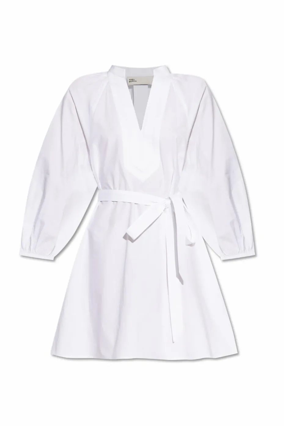 Tory Burch WHITE V-neck dress
