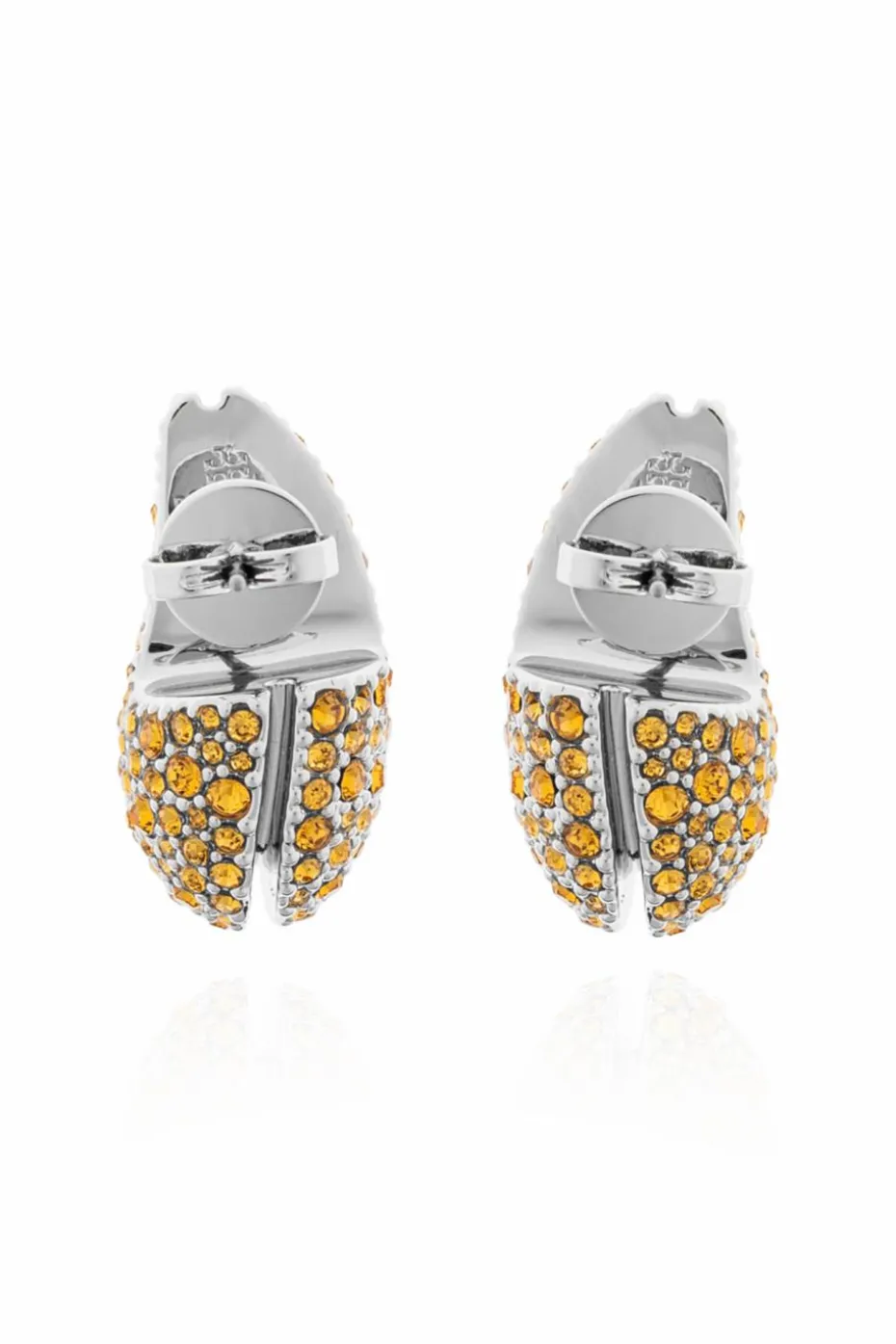 Tory Burch YELLOW Earrings with shimmering crystals