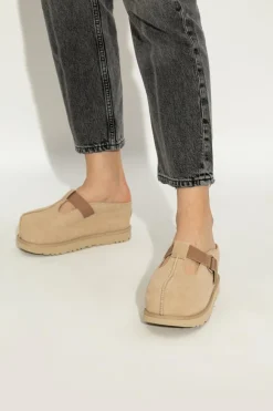 UGG beige Platform slides Goldenstar Hi Clog