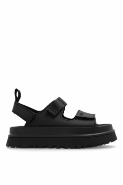 UGG BLACK Platform Sandals 'Goldenglow'