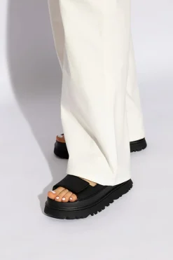 UGG BLACK Platform Sandals 'Goldenglow'