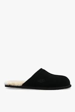 UGG BLACK ‘Scuff’ suede slippers