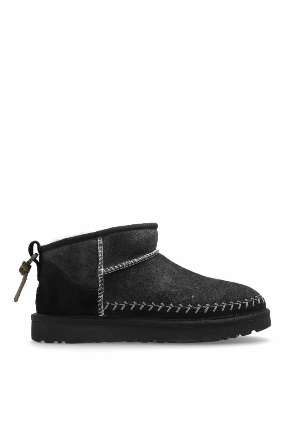 UGG BLACK Snow Boots "Classic Ultra Mini Biarritz"