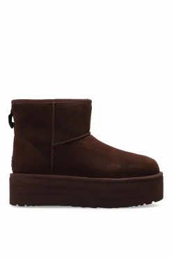 UGG BROWN ‘Classic Mini Platform’ snow boots