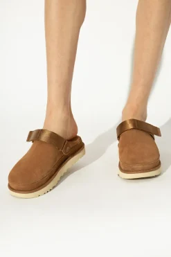 UGG BROWN ‘Goldenstar’ slides