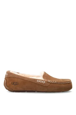 UGG BROWN ‘W Ansley’ moccasins with fur lining