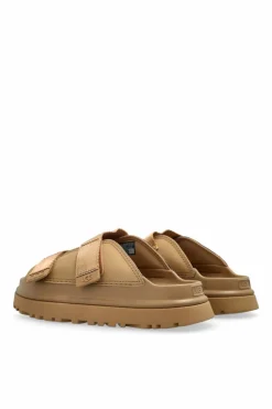 UGG Kids beige `GOLDENGLOW` flip-flops