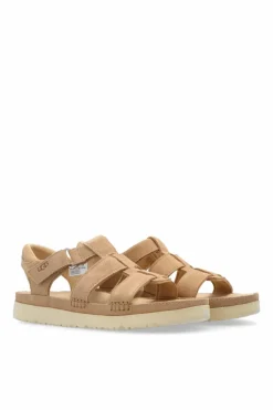UGG Kids beige ‘Goldenstrap’ sandals