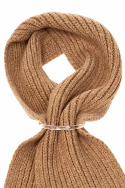 UGG Kids beige Scarf with logo patch