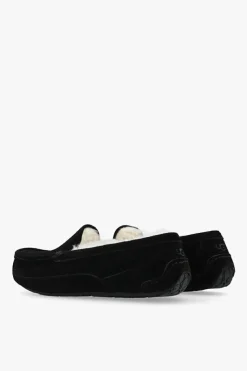 UGG Kids BLACK ‘Ascot’ suede loafers
