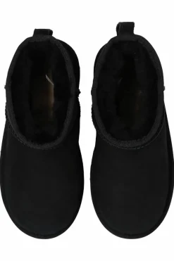UGG Kids BLACK ‘Classic Mini II’ snow boots