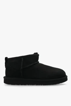 UGG Kids BLACK ‘Classic Ultra Mini’ boots