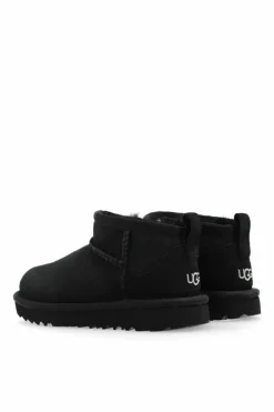 UGG Kids BLACK ‘Classic Ultra Mini’ snow boots