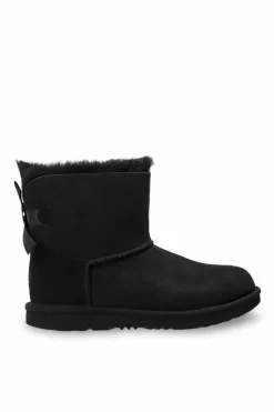 UGG Kids BLACK ‘Mini Bailey Bow II’ snow boots