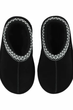 UGG Kids BLACK Shoes with embroidered pattern ‘T Tasman II’