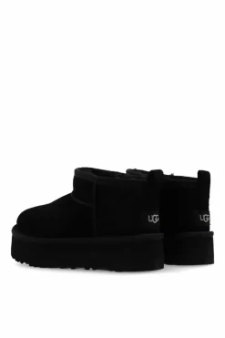 UGG Kids BLACK Snow Boots Kids Classic Ultra Mini Platform
