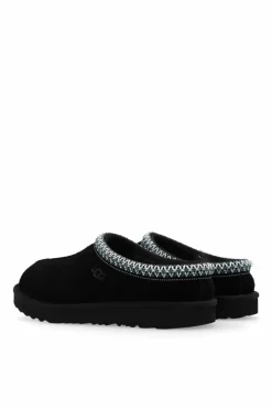 UGG Kids BLACK ‘Tasman II’ suede slides