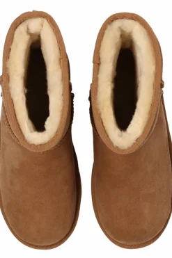 UGG Kids BROWN ‘Classic II’ suede snow boots